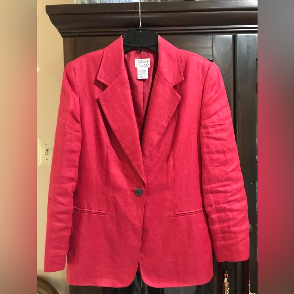 Talbots linen blazer